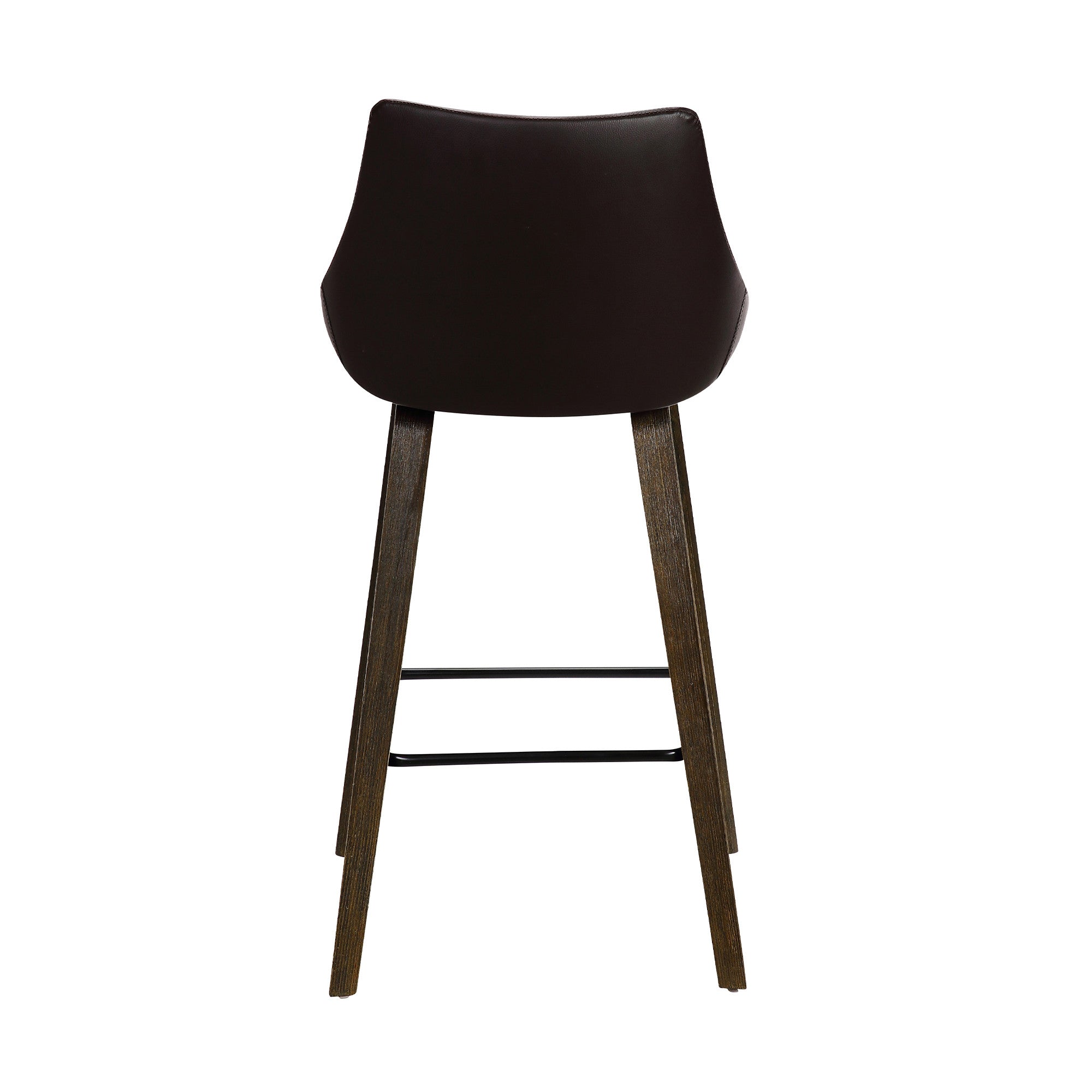 26" Brown Iron Counter Height Bar Chair - Homeroots - Flyclothing LLC