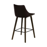 26" Brown Iron Counter Height Bar Chair - Homeroots - Flyclothing LLC