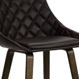 26" Brown Iron Counter Height Bar Chair - Homeroots - Flyclothing LLC