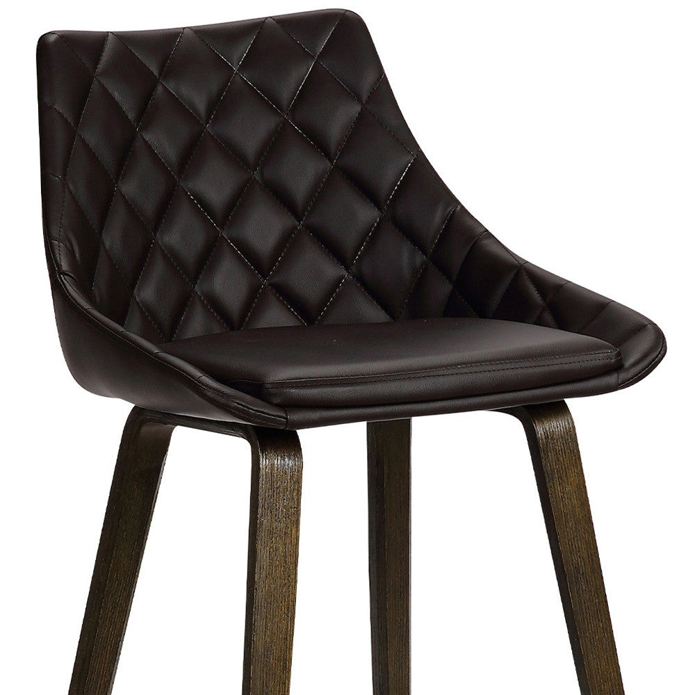 26" Brown Iron Counter Height Bar Chair - Homeroots - Flyclothing LLC