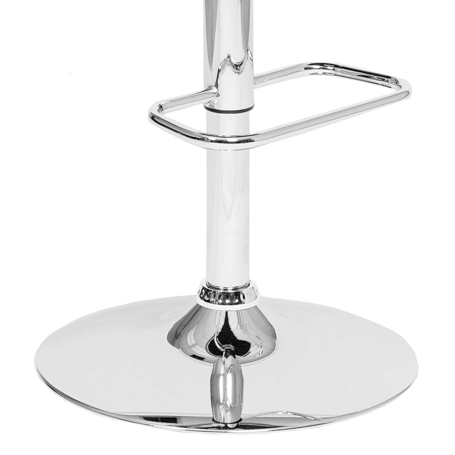 25" Cream And Silver Iron Swivel Low Back Adjustable Height Bar Chair - Homeroots - Flyclothing LLC
