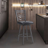 26" Black Iron Counter Height Bar Chair - Homeroots - Flyclothing LLC