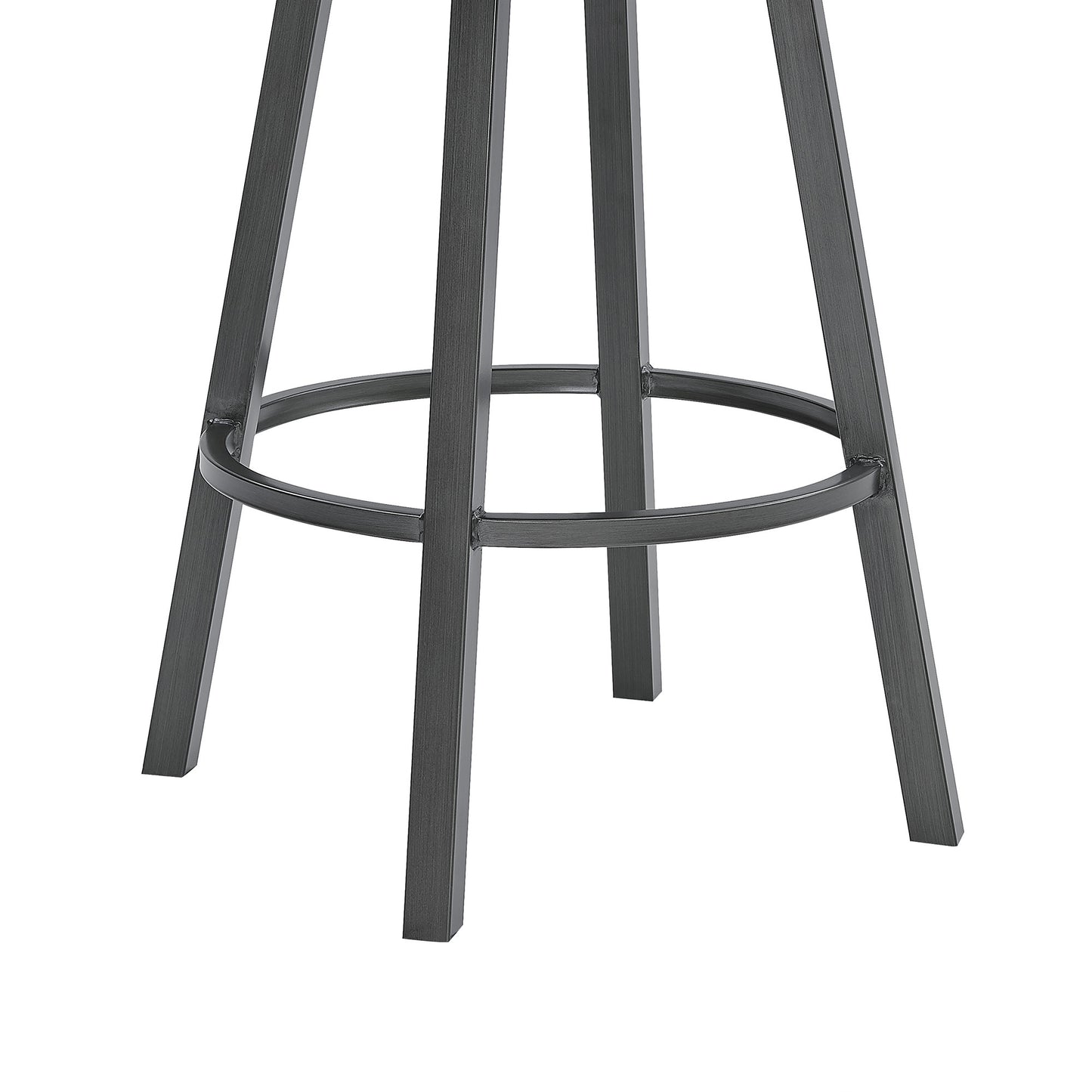 26" Black Iron Counter Height Bar Chair - Homeroots - Flyclothing LLC