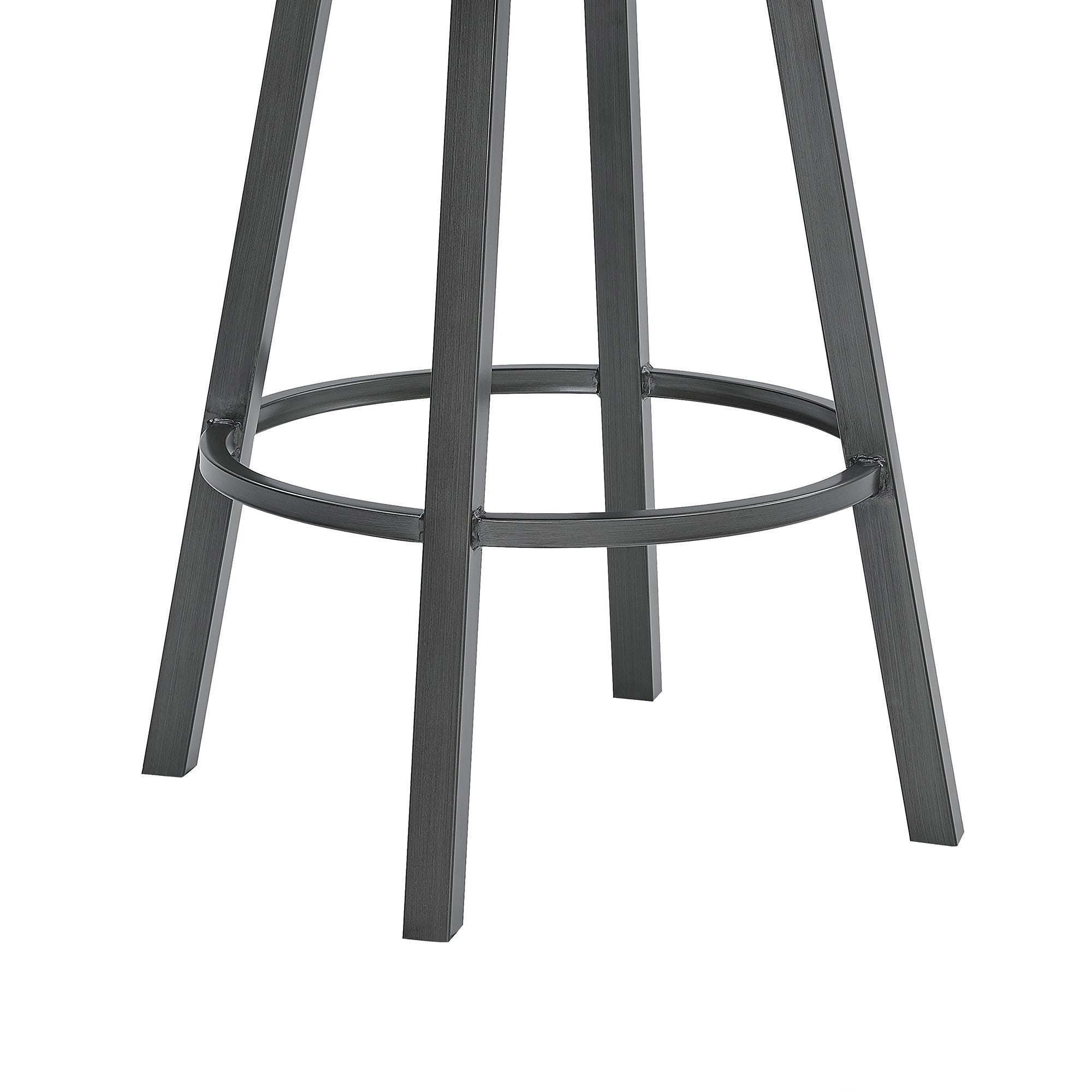 26" Black Iron Counter Height Bar Chair - Homeroots - Flyclothing LLC