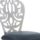 30" Gray And Silver Iron Swivel Bar Height Bar Chair - Homeroots - Flyclothing LLC