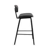 29" Iron Low Back Bar Height Bar Chair - Homeroots - Flyclothing LLC