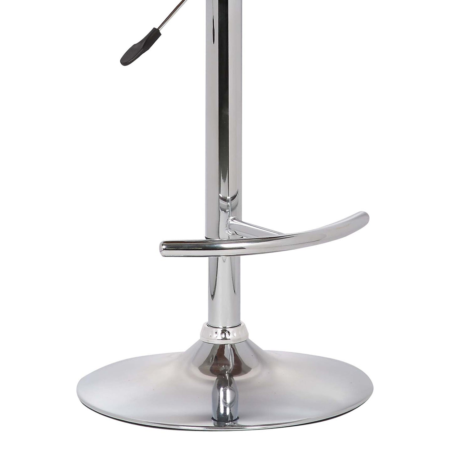 24" Black And Silver Solid Wood Swivel Low Back Adjustable Height Bar Chair - Homeroots - Flyclothing LLC