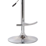 24" Black And Silver Solid Wood Swivel Low Back Adjustable Height Bar Chair - Homeroots - Flyclothing LLC