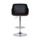 25" Black And Silver Faux Leather And Iron Swivel Low Back Adjustable Height Bar Chair - Homeroots - Flyclothing LLC