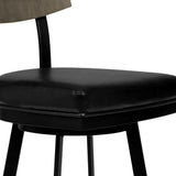 30" Black Iron Bar Height Bar Chair - Homeroots - Flyclothing LLC
