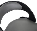 30" Gray And Black Iron Swivel Low Back Bar Height Bar Chair - Homeroots - Flyclothing LLC