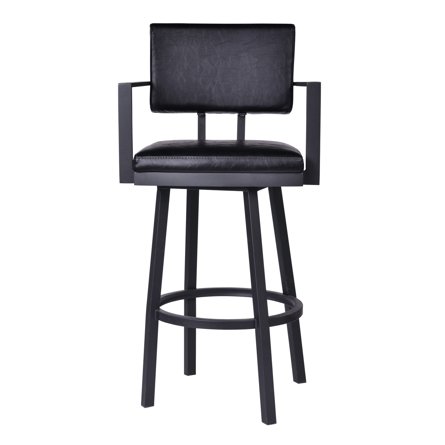 26" Iron Swivel Counter Height Bar Chair - Homeroots - Flyclothing LLC