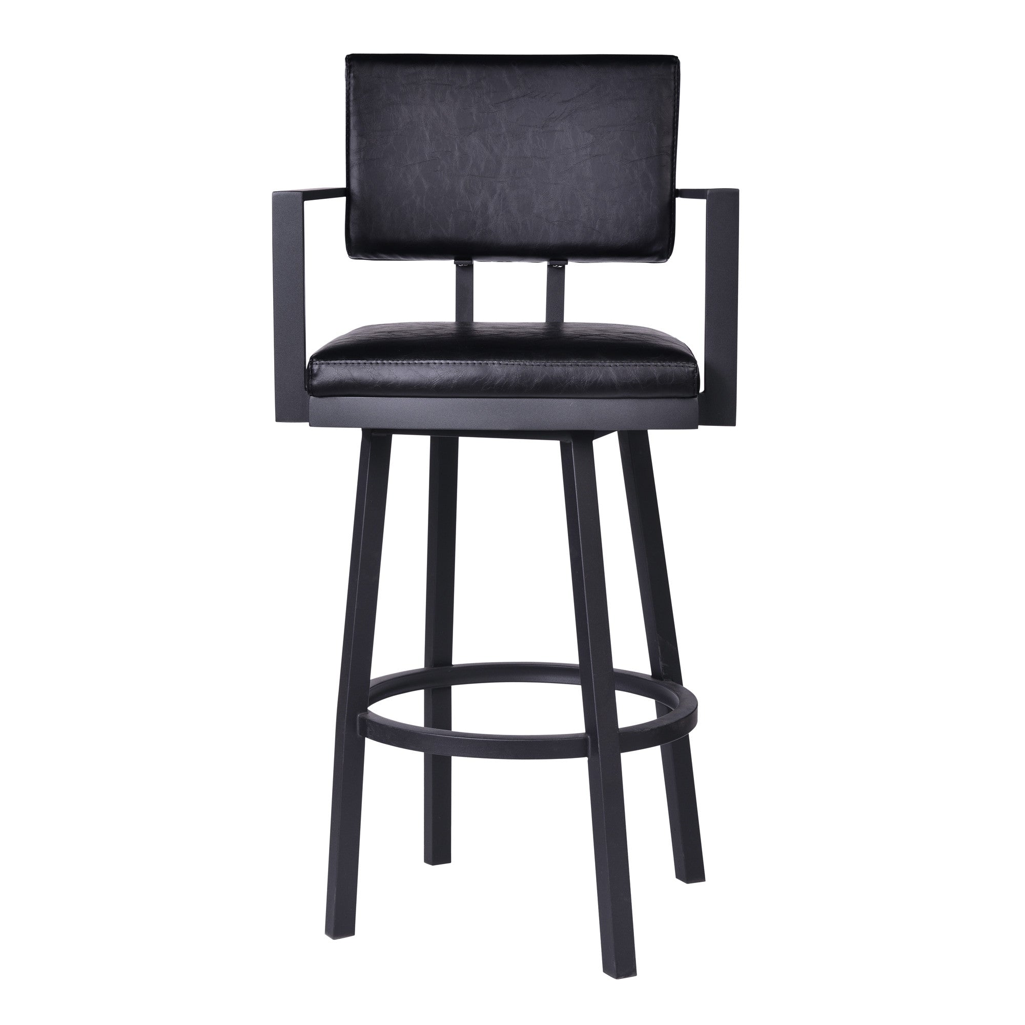 26" Iron Swivel Counter Height Bar Chair - Homeroots - Flyclothing LLC