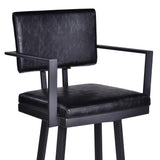 26" Iron Swivel Counter Height Bar Chair - Homeroots - Flyclothing LLC