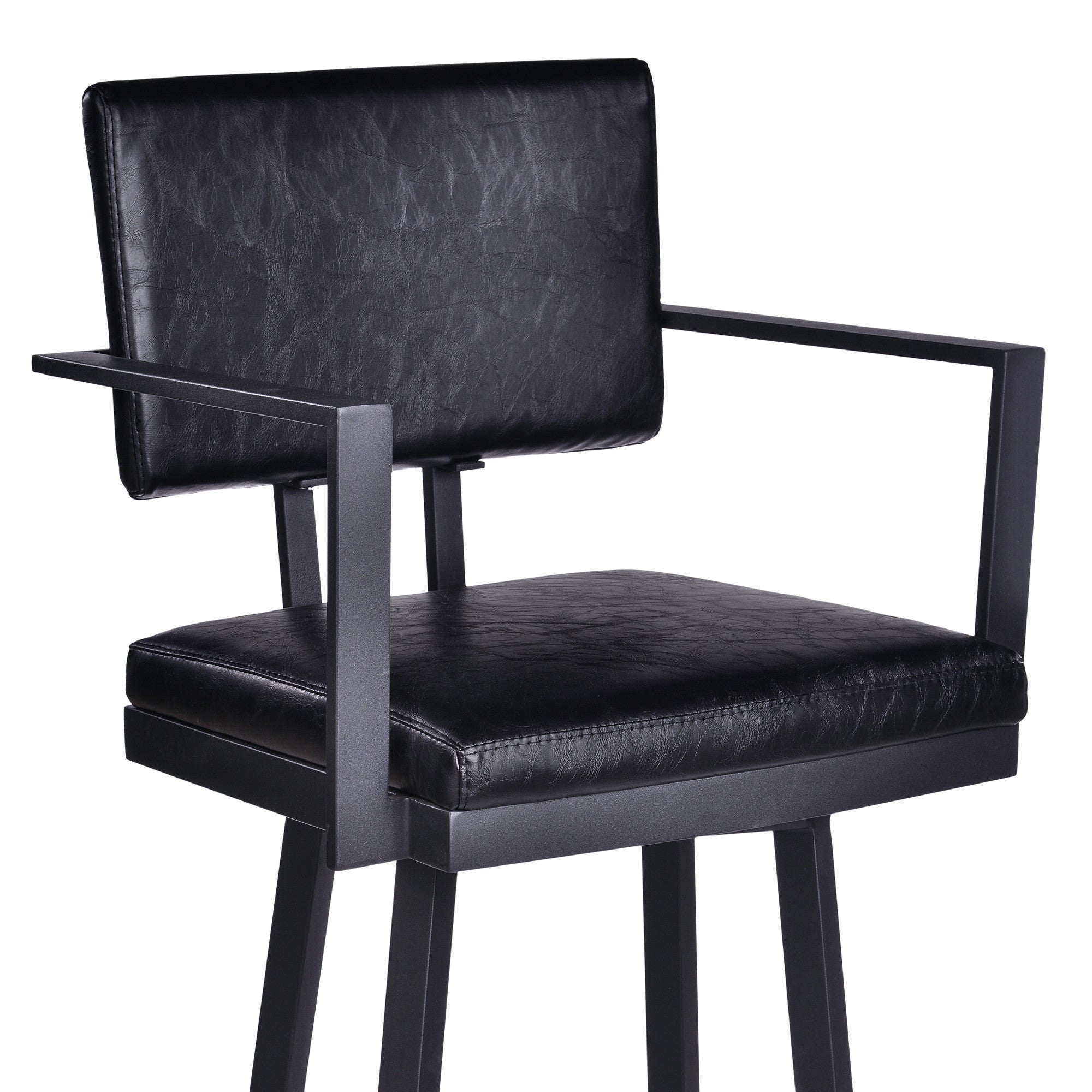 26" Iron Swivel Counter Height Bar Chair - Homeroots - Flyclothing LLC