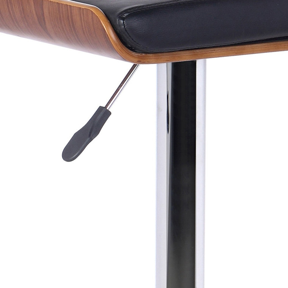 24" Black And Silver Iron Backless Adjustable Height Bar Chair - Homeroots - Flyclothing LLC