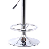 24" Black And Silver Iron Backless Adjustable Height Bar Chair - Homeroots - Flyclothing LLC