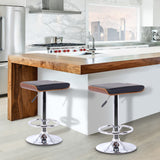 24" Black And Silver Iron Backless Adjustable Height Bar Chair - Homeroots - Flyclothing LLC