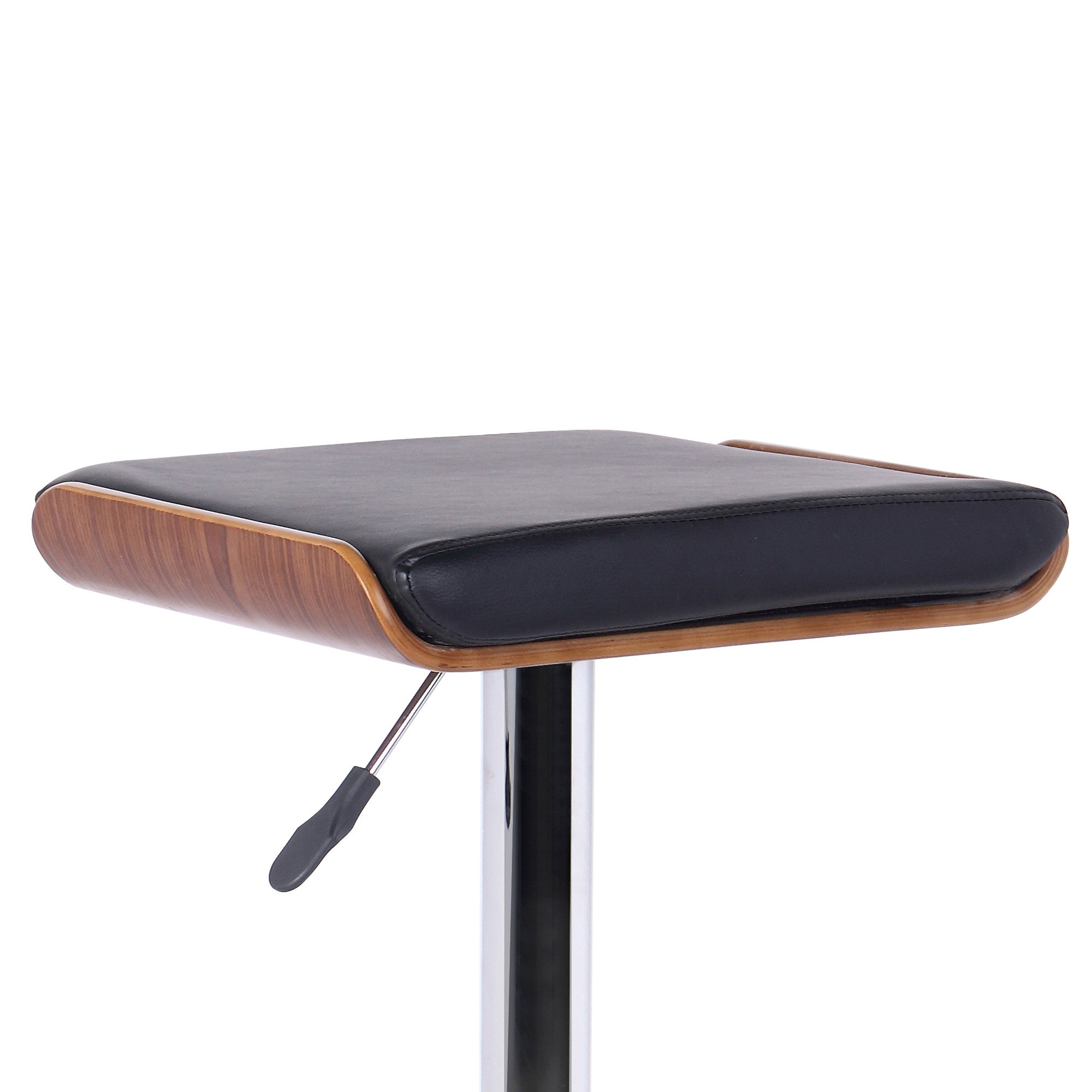 24" Black And Silver Iron Backless Adjustable Height Bar Chair - Homeroots - Flyclothing LLC