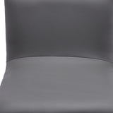 21" Gray And Silver Iron Swivel Backless Adjustable Height Bar Chair - Homeroots - Flyclothing LLC