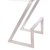 26" Gray And Silver Iron Backless Counter Height Bar Chair - Homeroots - Flyclothing LLC