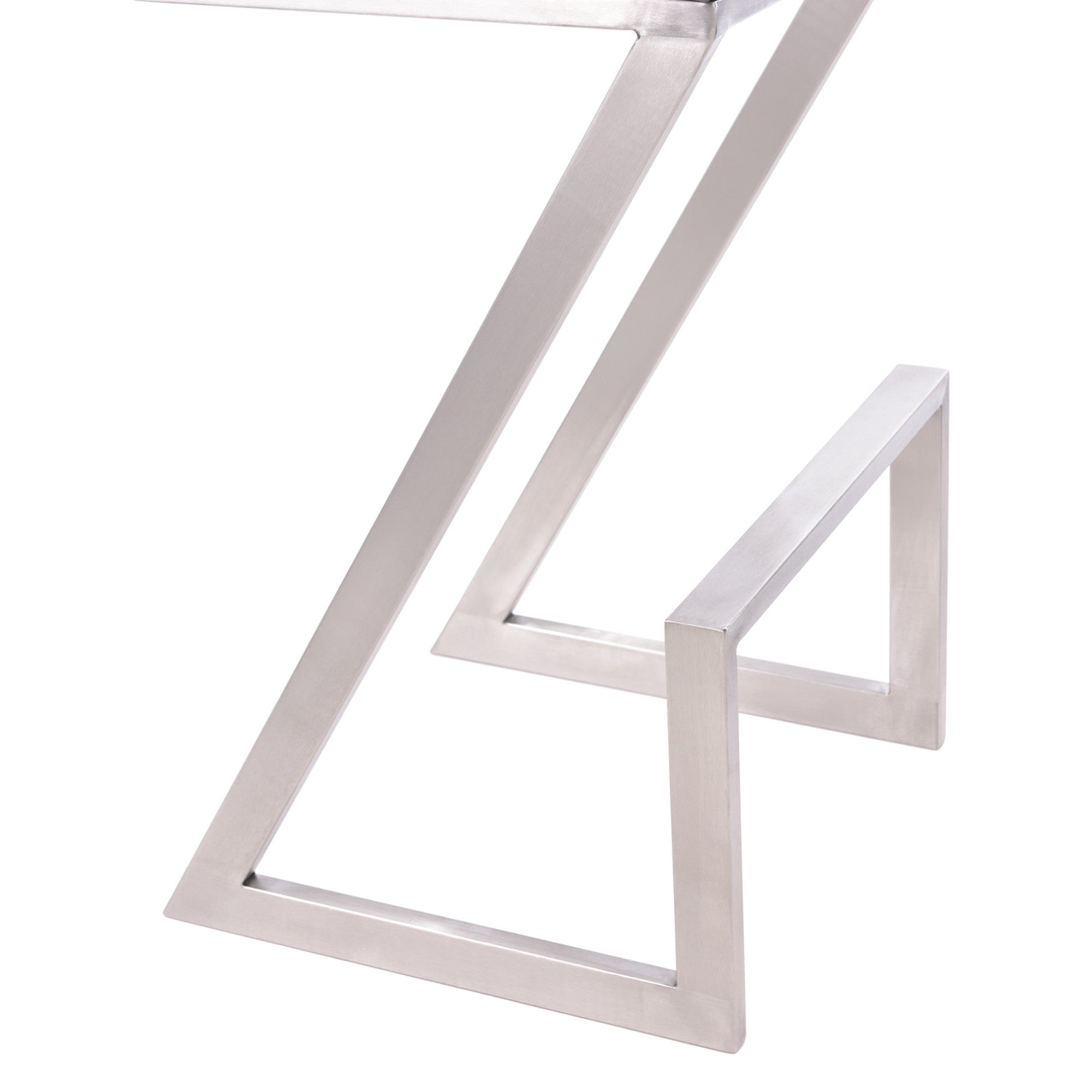 26" Gray And Silver Iron Backless Counter Height Bar Chair - Homeroots - Flyclothing LLC