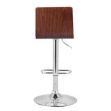 23" Cream And Silver Iron Swivel Low Back Adjustable Height Bar Chair - Homeroots - Flyclothing LLC