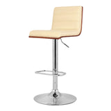 23" Cream And Silver Iron Swivel Low Back Adjustable Height Bar Chair - Homeroots - Flyclothing LLC