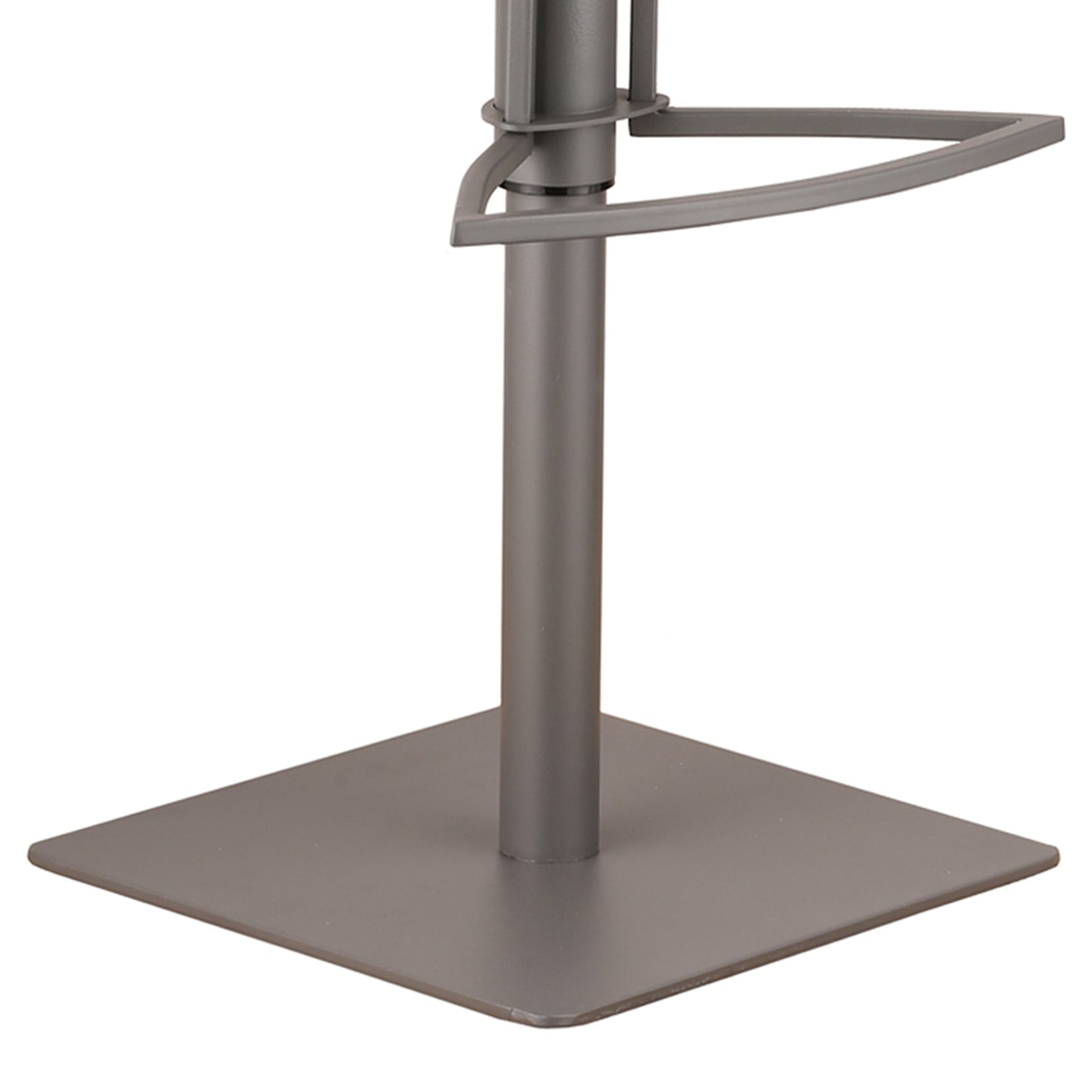 22" Gray Iron Swivel Low Back Adjustable Height Bar Chair - Homeroots - Flyclothing LLC