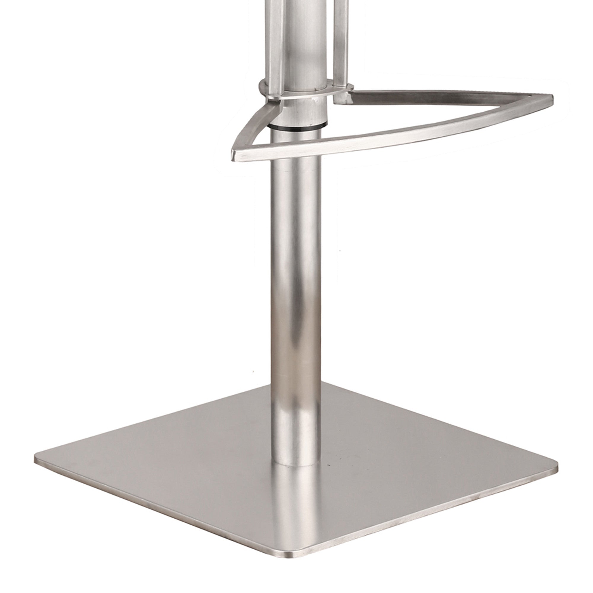 22" Gray And Silver Iron Swivel Low Back Adjustable Height Bar Chair - Homeroots - Flyclothing LLC