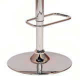 25" Black And Silver Iron Swivel Low Back Adjustable Height Bar Chair - Homeroots - Flyclothing LLC