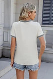 Round Neck Short Sleeve T-Shirt - Trendsi