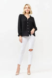 And The Why Polka Dot Ruffle Detailed Blouse Top - Trendsi