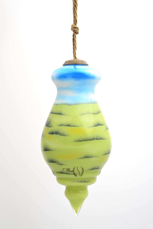 A day at the Vineyard Hand Painted Mouth Blown Glass Ornament - Homeroots - Flyclothing LLC