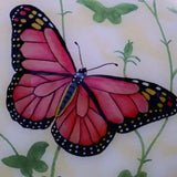 Colorful Butterflies Hand Painted Mouth Blown Glass Ornament - Homeroots - Flyclothing LLC
