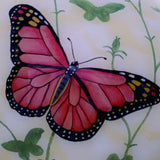 Colorful Butterflies Hand Painted Mouth Blown Glass Ornament - Homeroots