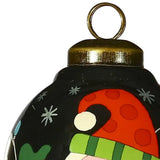 Santa in Holiday Lights Hand Painted Mouth Blown Glass Ornament - Homeroots - Flyclothing LLC