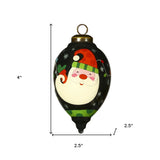 Santa in Holiday Lights Hand Painted Mouth Blown Glass Ornament - Homeroots - Flyclothing LLC