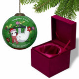 Just Hanging Sloth Merry Lights Hand Painted Mouth Blown Glass Ornament - Homeroots - Flyclothing LLC