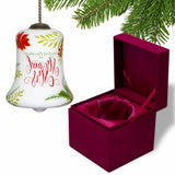 Mr. & Mrs. Our First Christmas Hand Painted Mouth Blown Glass Ornament - Homeroots