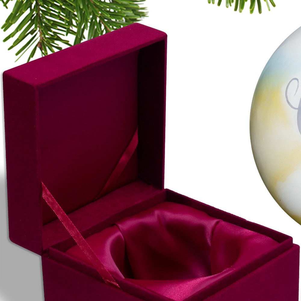 Smooth You are Loved, Little One Hand Painted Mouth Blown Glass Ornament - Homeroots - Flyclothing LLC