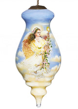 Angel Divine Hand Painted Mouth Blown Glass Ornament - Homeroots - Flyclothing LLC