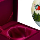 Ice Skating Mr. and Mrs. Santa Hand Painted Mouth Blown Glass Ornament - Homeroots - Flyclothing LLC