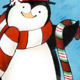 Anywhere with You is Always Better Penguin Hand Painted Mouth Blown Glass Ornament - Homeroots - Flyclothing LLC
