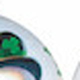 Green Irish Snowman Hand Painted Mouth Blown Glass Ornament - Homeroots