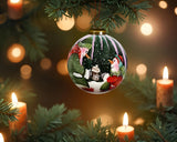 Snowman You Are a Blessing To Me Hand Painted Mouth Blown Glass Ornament - Homeroots