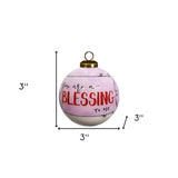 Snowman You Are a Blessing To Me Hand Painted Mouth Blown Glass Ornament - Homeroots - Flyclothing LLC
