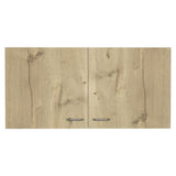 39" White And Light Oak Standard Accent Cabinet With One Shelf - Homeroots