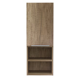 12" Wood Brown Standard Accent Cabinet With Four Shelves - Homeroots - Flyclothing LLC