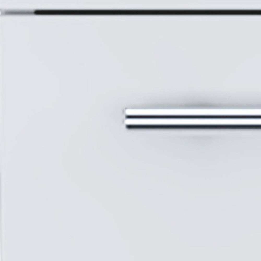 White Rolling Bar Cart With Wine Storage - Homeroots - Flyclothing LLC